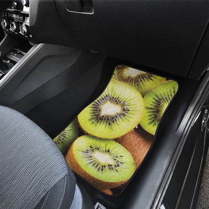 Kiwi 3D Print Front and Back Car Floor Mats