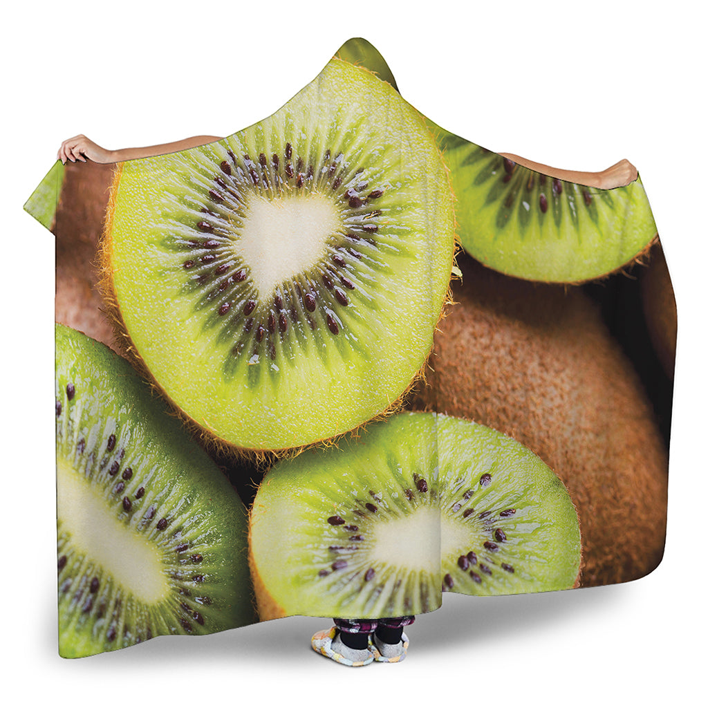 Kiwi 3D Print Hooded Blanket