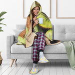 Kiwi 3D Print Hooded Blanket