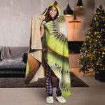 Kiwi 3D Print Hooded Blanket