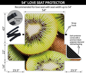 Kiwi 3D Print Loveseat Protector