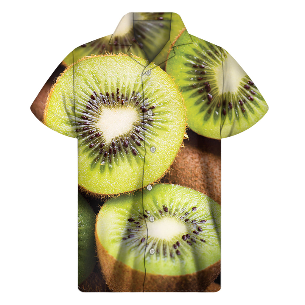 Kiwi 3D Print Men's Short Sleeve Shirt