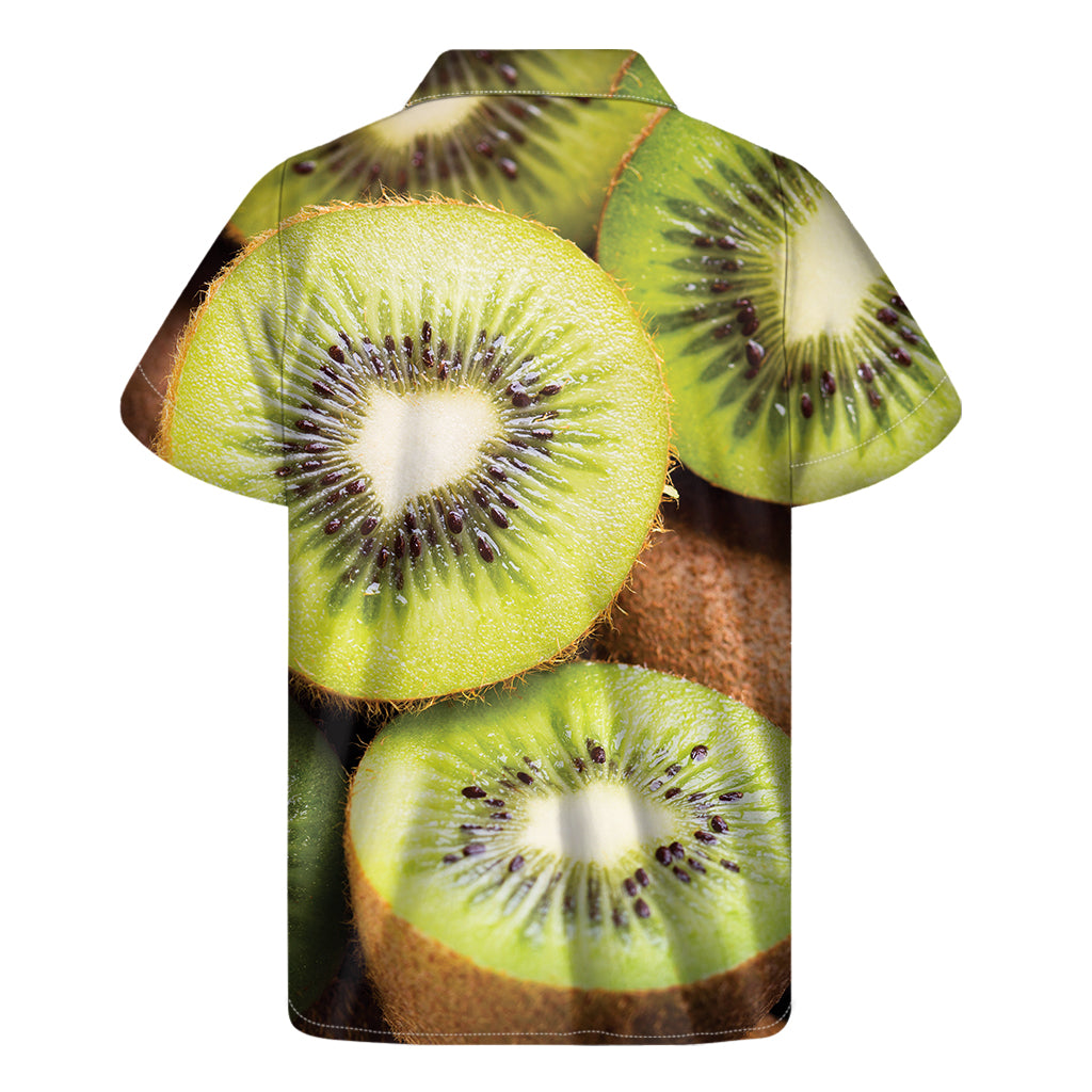 Kiwi 3D Print Men's Short Sleeve Shirt
