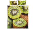 Kiwi 3D Print Quilt Bed Set