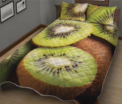 Kiwi 3D Print Quilt Bed Set