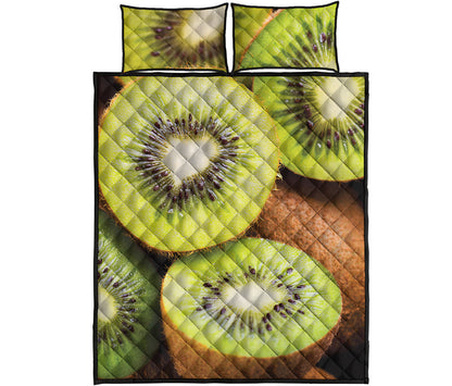 Kiwi 3D Print Quilt Bed Set