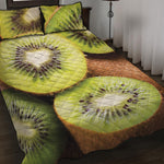 Kiwi 3D Print Quilt Bed Set