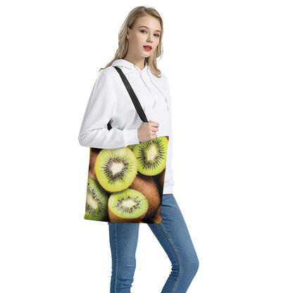 Kiwi 3D Print Tote Bag
