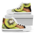 Kiwi 3D Print White High Top Shoes