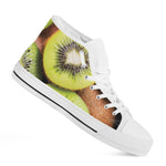 Kiwi 3D Print White High Top Shoes