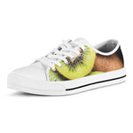 Kiwi 3D Print White Low Top Shoes