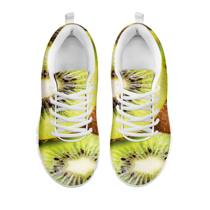 Kiwi 3D Print White Sneakers
