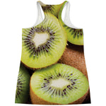 Kiwi 3D Print Women's Racerback Tank Top