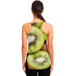 Kiwi 3D Print Women's Racerback Tank Top