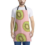 Kiwi Slices Pattern Print Apron