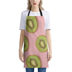 Kiwi Slices Pattern Print Apron