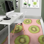 Kiwi Slices Pattern Print Area Rug