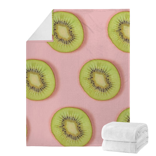 Kiwi Slices Pattern Print Blanket