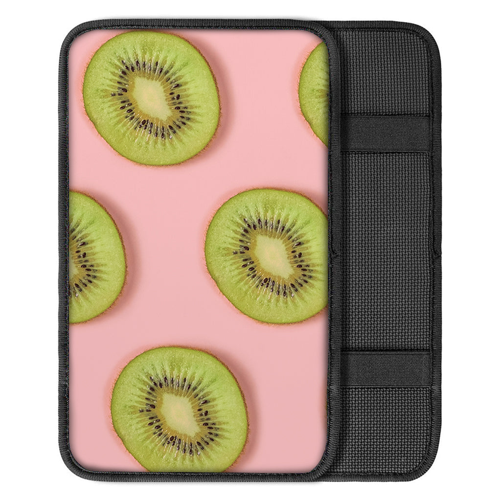 Kiwi Slices Pattern Print Car Center Console Cover
