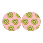 Kiwi Slices Pattern Print Car Coasters