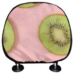 Kiwi Slices Pattern Print Car Headrest Covers