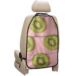 Kiwi Slices Pattern Print Car Seat Organizers