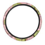 Kiwi Slices Pattern Print Car Steering Wheel Cover