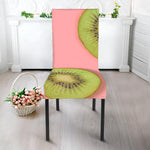 Kiwi Slices Pattern Print Dining Chair Slipcover