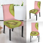 Kiwi Slices Pattern Print Dining Chair Slipcover