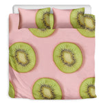 Kiwi Slices Pattern Print Duvet Cover Bedding Set