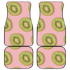 Kiwi Slices Pattern Print Front and Back Car Floor Mats