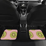 Kiwi Slices Pattern Print Front and Back Car Floor Mats