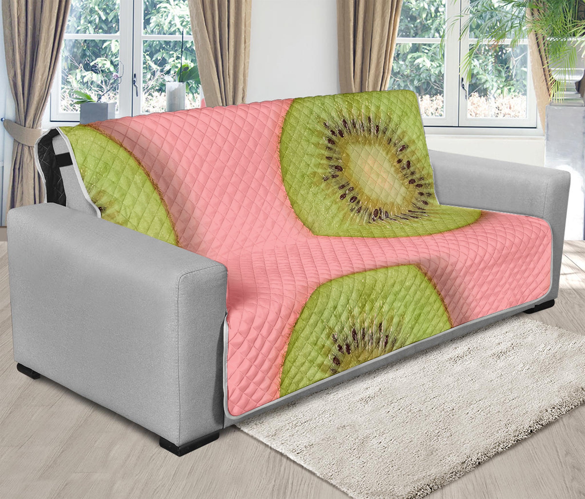 Kiwi Slices Pattern Print Futon Protector