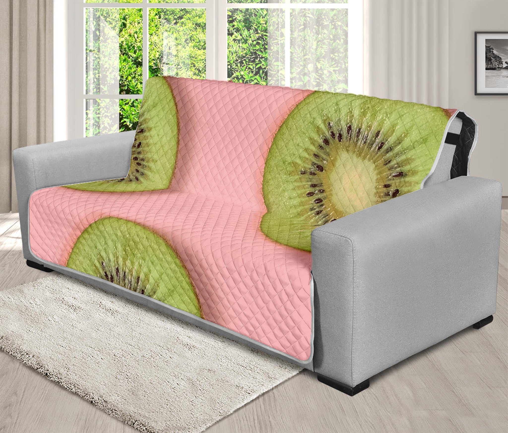 Kiwi Slices Pattern Print Futon Protector