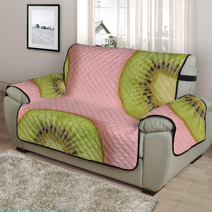 Kiwi Slices Pattern Print Half Sofa Protector