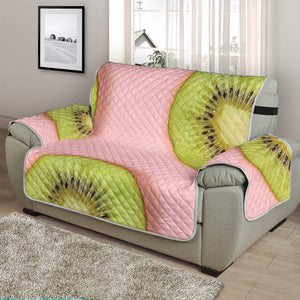 Kiwi Slices Pattern Print Half Sofa Protector