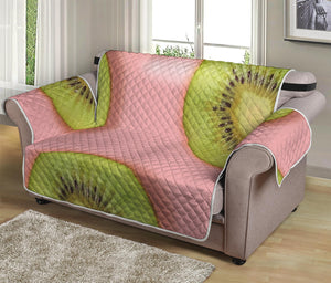 Kiwi Slices Pattern Print Loveseat Protector