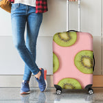 Kiwi Slices Pattern Print Luggage Cover