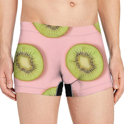 Kiwi Slices Pattern Print Men's Boxer Briefs