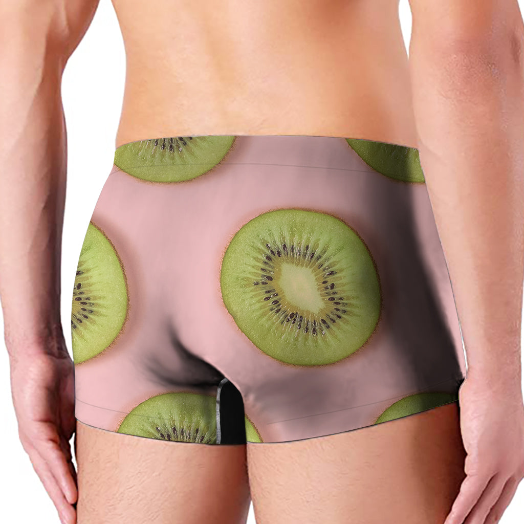 Kiwi Slices Pattern Print Men's Boxer Briefs