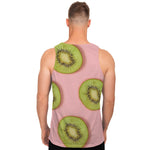 Kiwi Slices Pattern Print Men's Tank Top