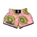 Kiwi Slices Pattern Print Muay Thai Boxing Shorts