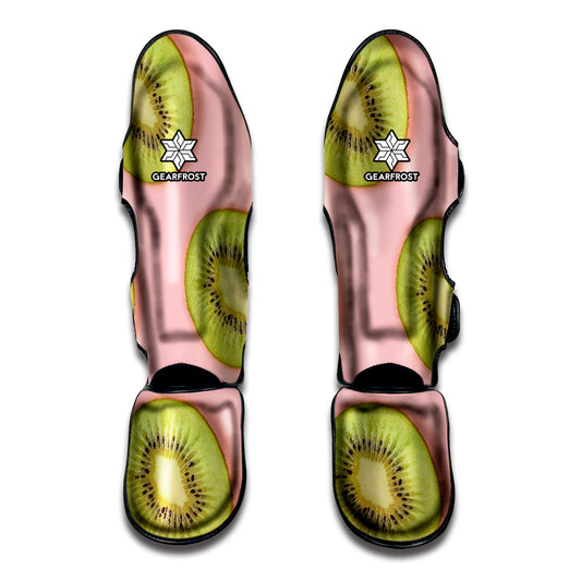 Kiwi Slices Pattern Print Muay Thai Shin Guard