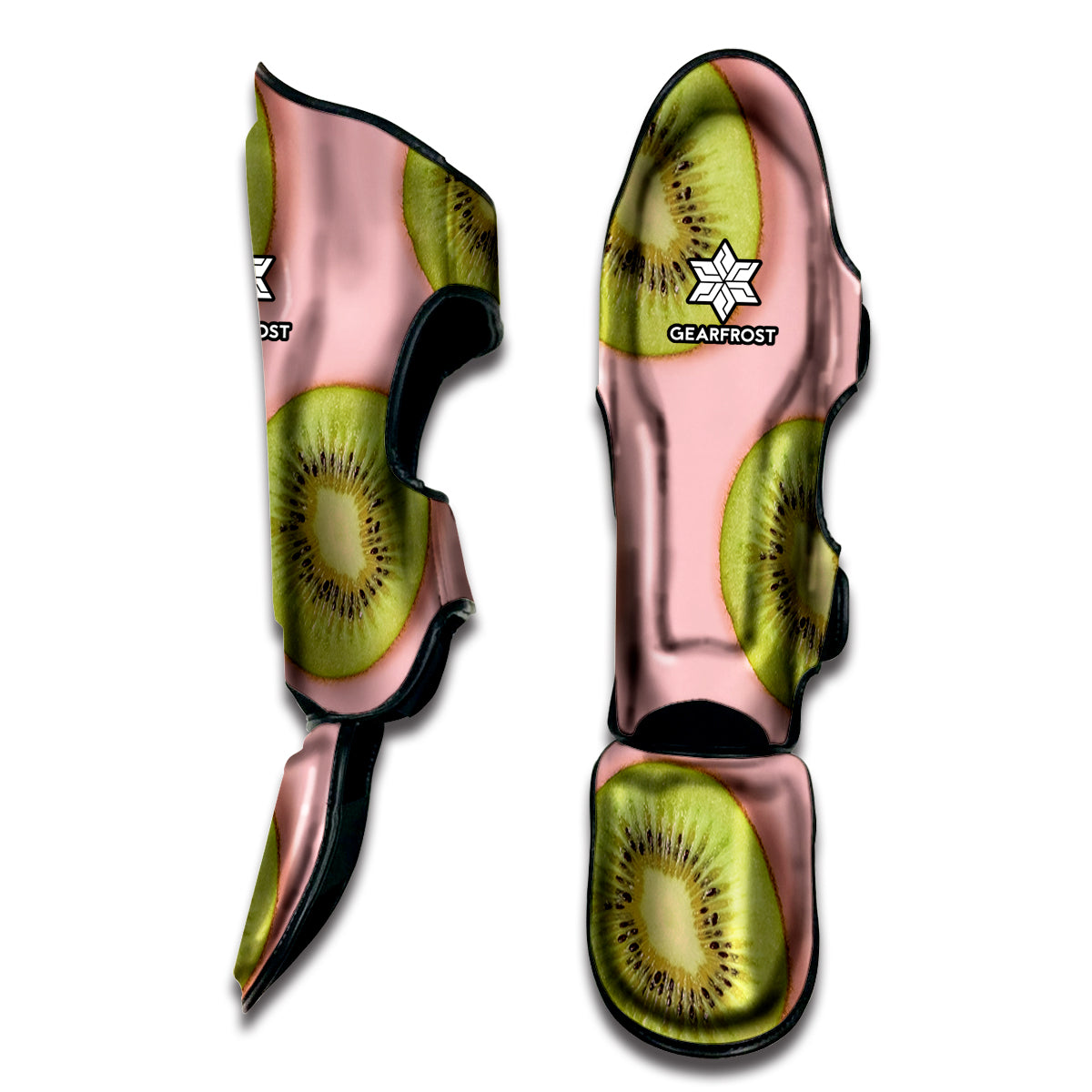 Kiwi Slices Pattern Print Muay Thai Shin Guard
