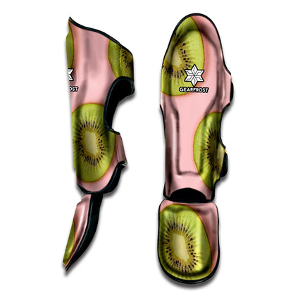Kiwi Slices Pattern Print Muay Thai Shin Guard