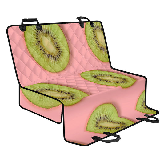 Kiwi Slices Pattern Print Pet Car Back Seat Cover