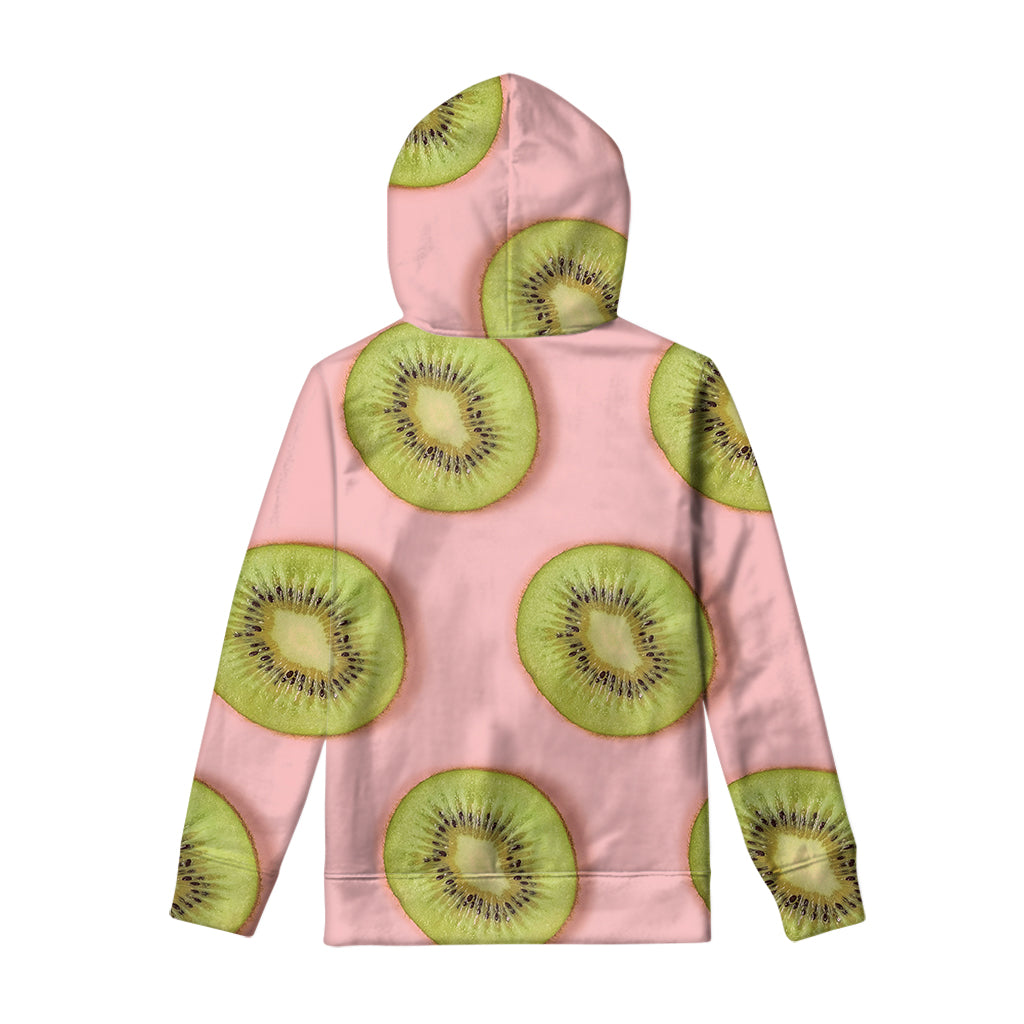 Kiwi Slices Pattern Print Pullover Hoodie