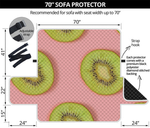 Kiwi Slices Pattern Print Sofa Protector