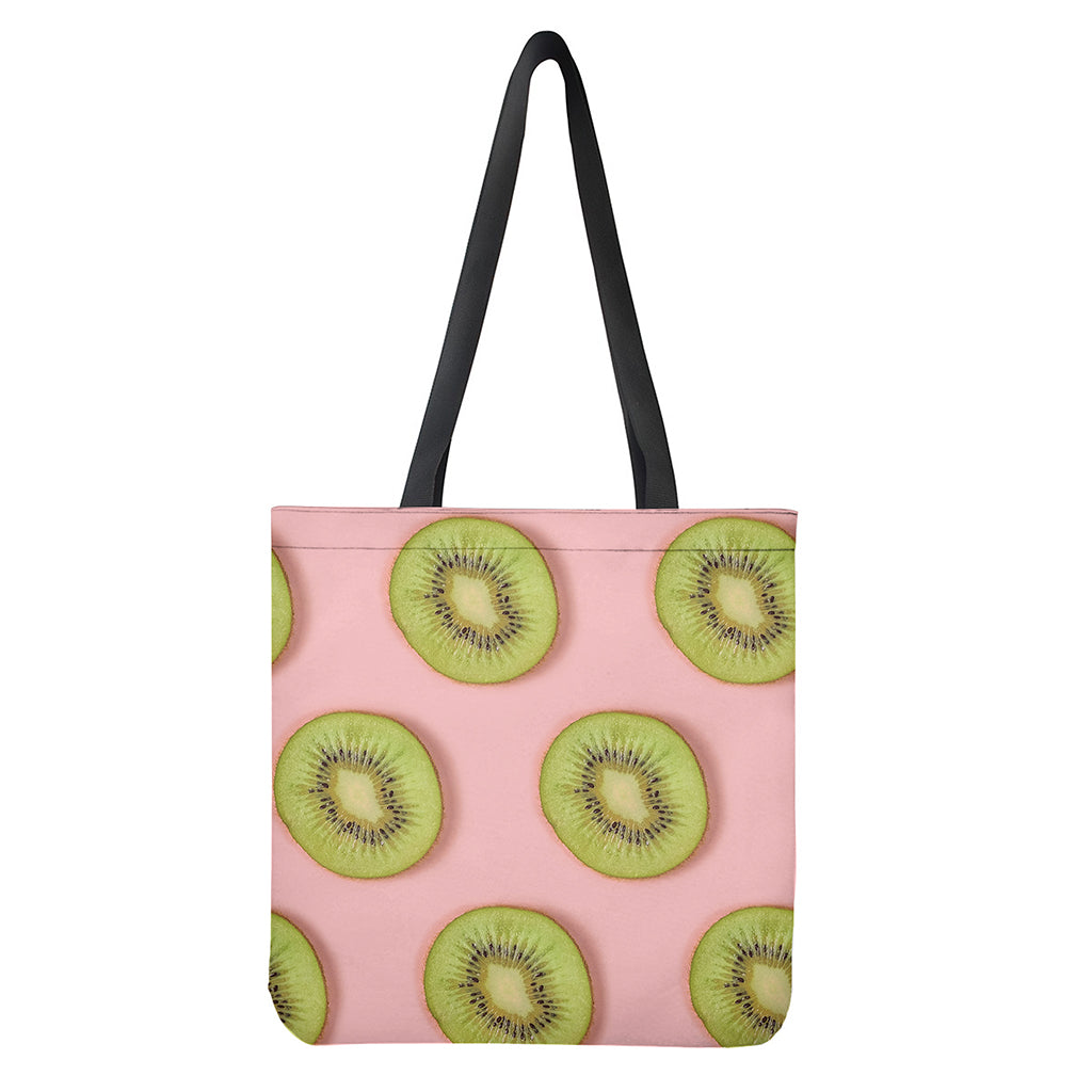 Kiwi Slices Pattern Print Tote Bag