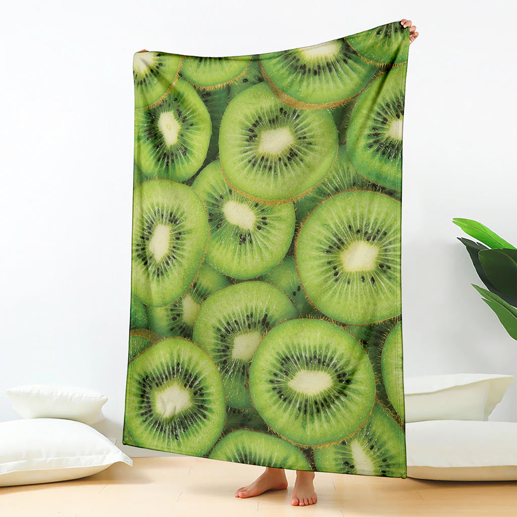 Kiwi Slices Print Blanket
